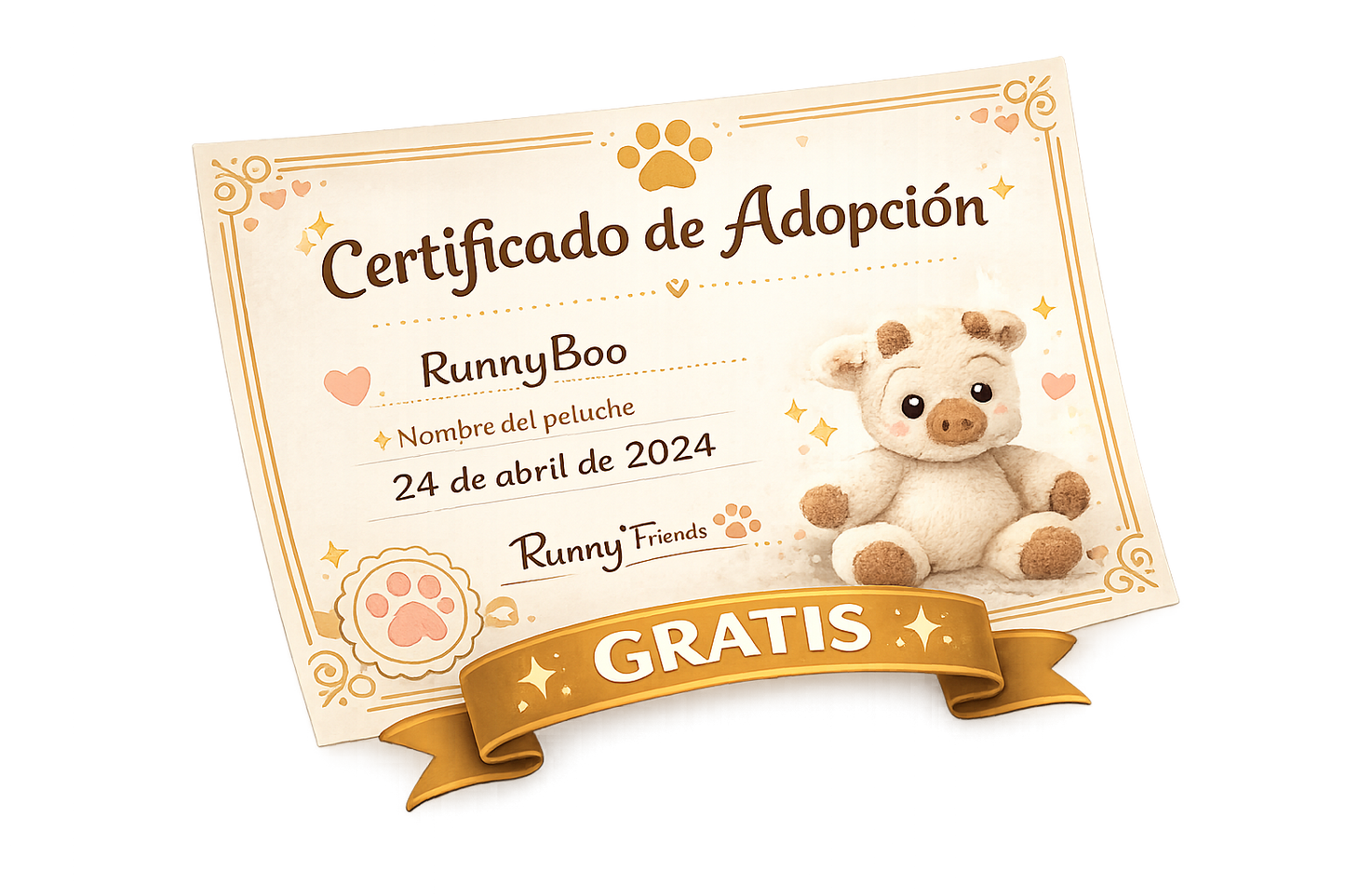 Certificado de adopción